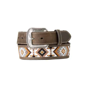 M&F 3D 1 1/2 Buck Lacing Beaded Inlay Brown D100016602