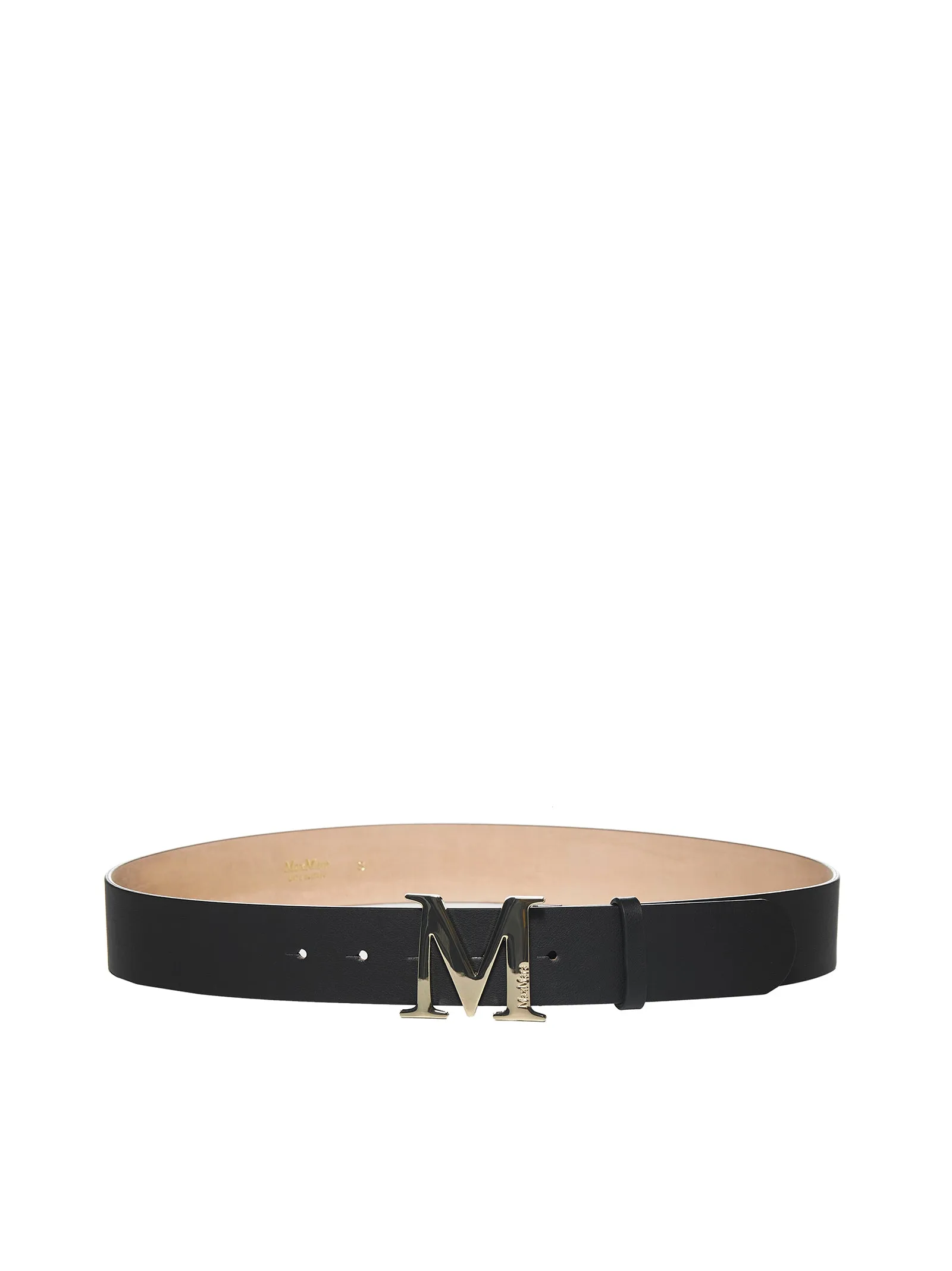 Max Mara Emme Logo Plaque Belt