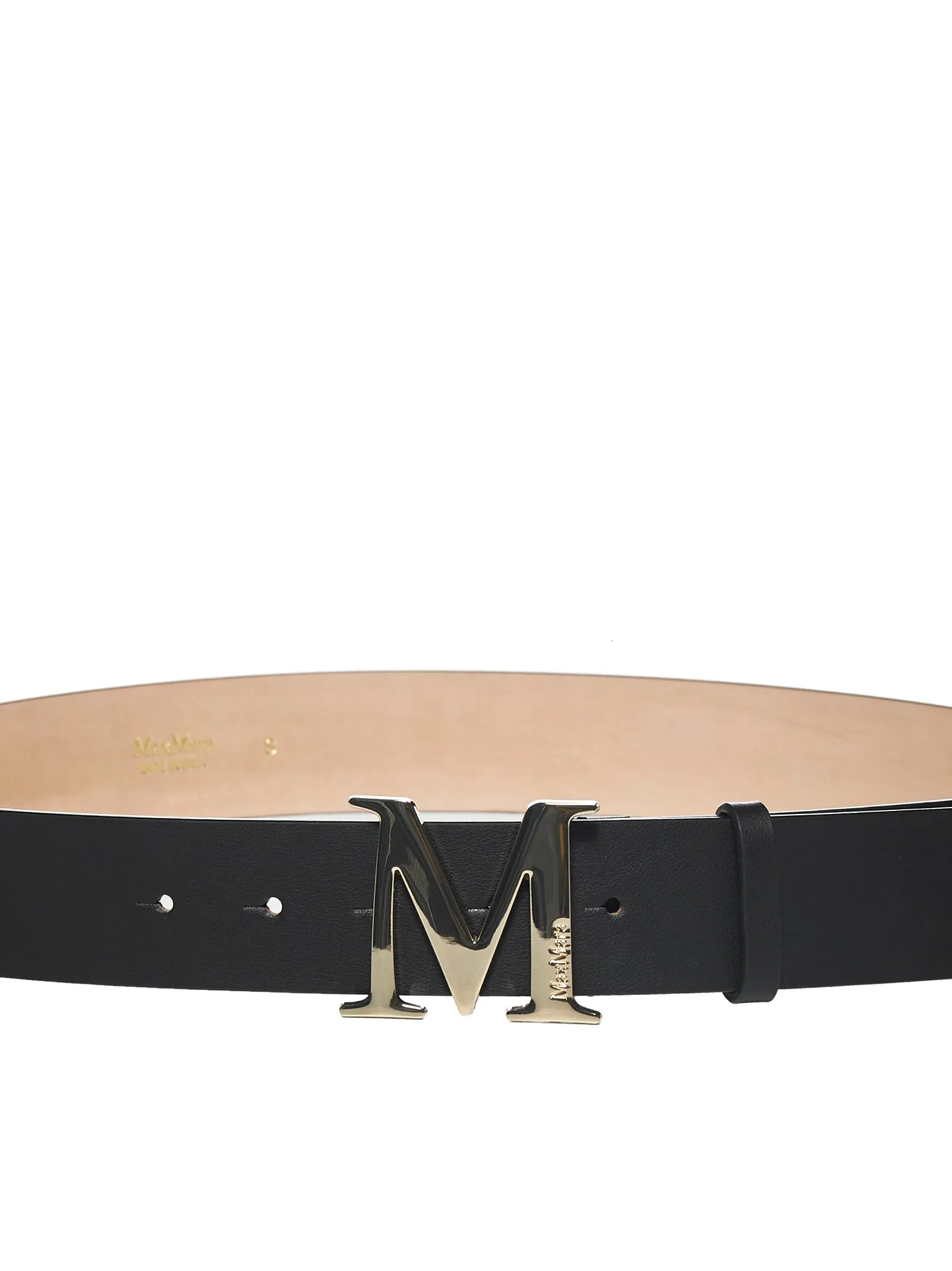 Max Mara Emme Logo Plaque Belt