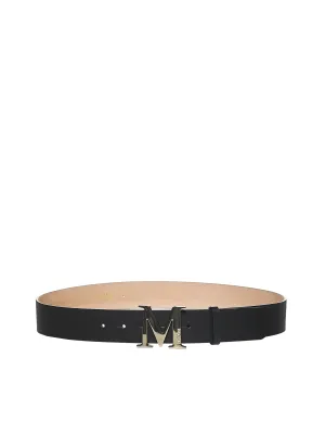 Max Mara Emme Logo Plaque Belt