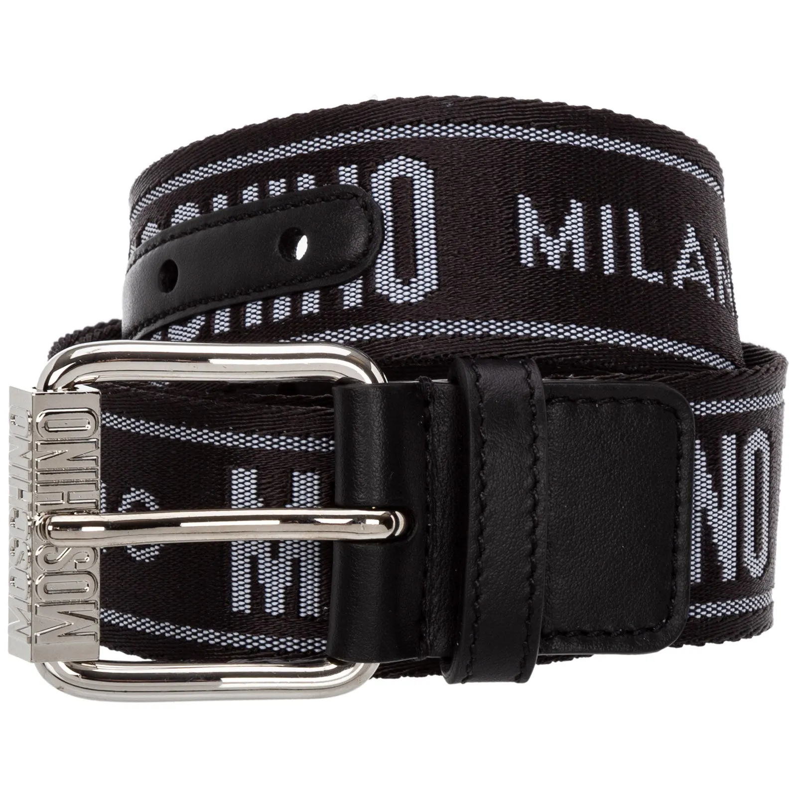 Moschino Logo Detailed Buckle Belt