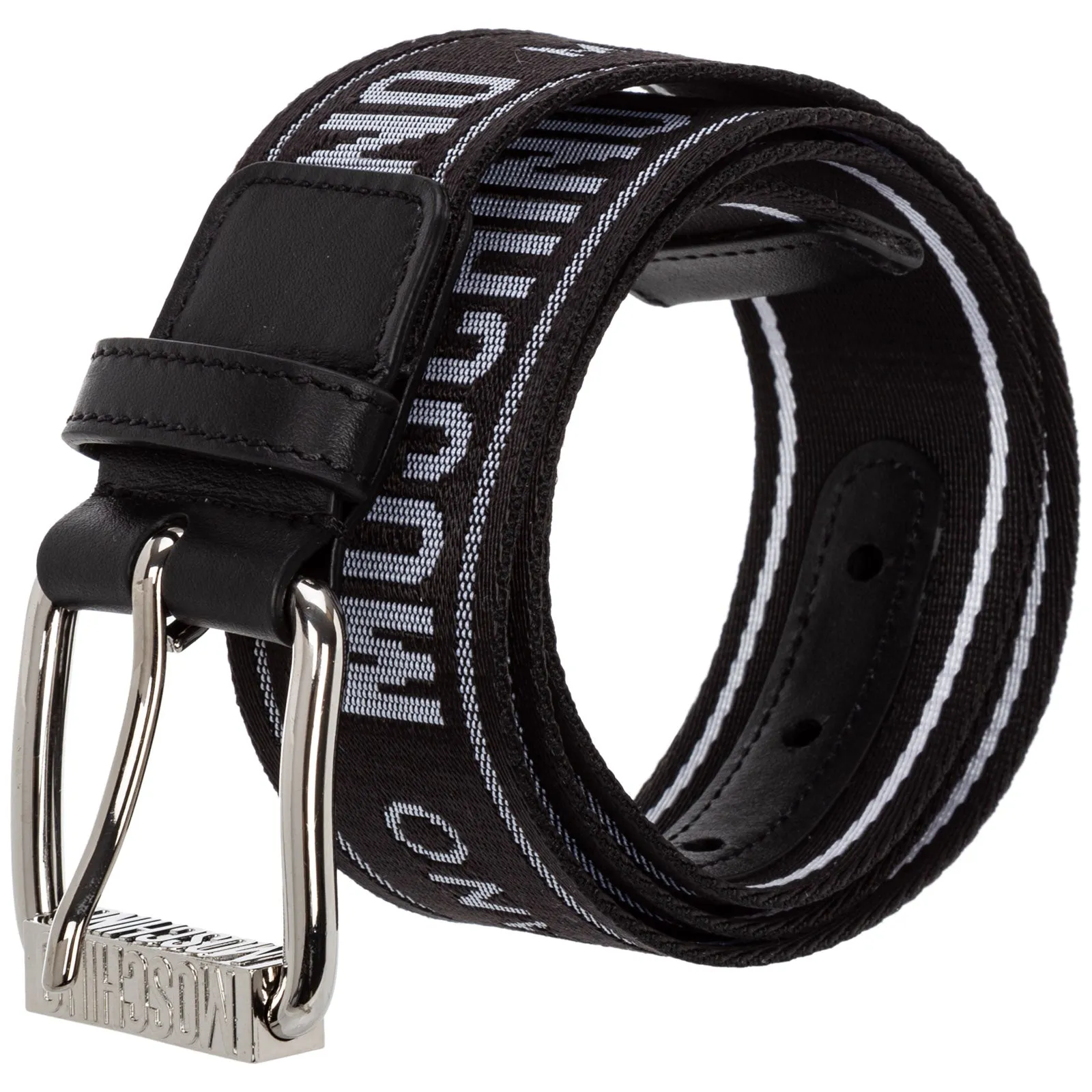 Moschino Logo Detailed Buckle Belt