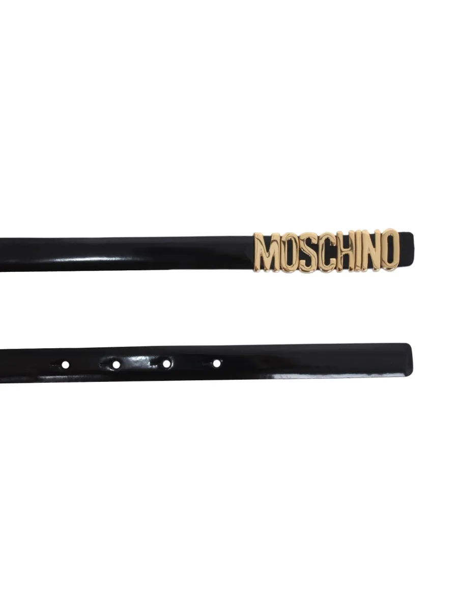 Moschino Logo Lettering Belt