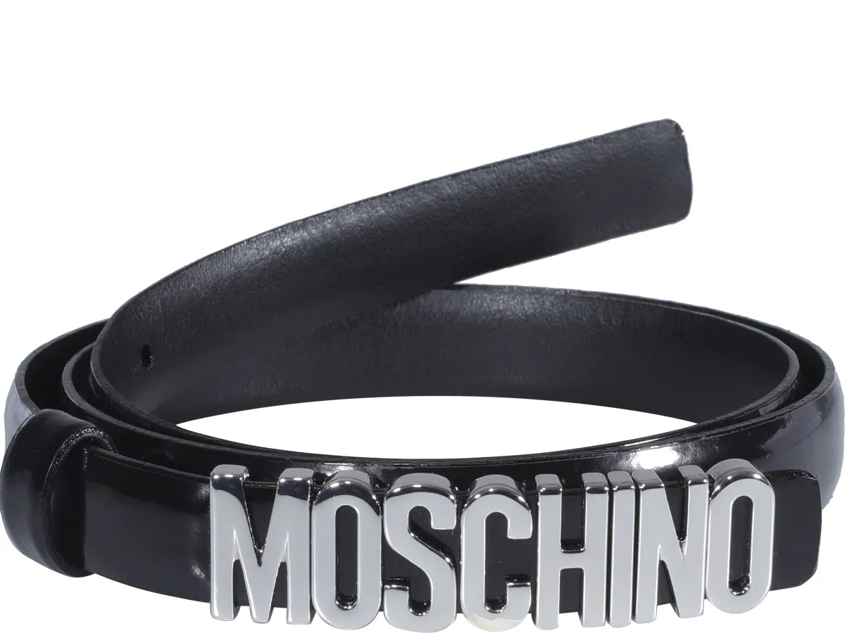 Moschino Logo Lettering Belt
