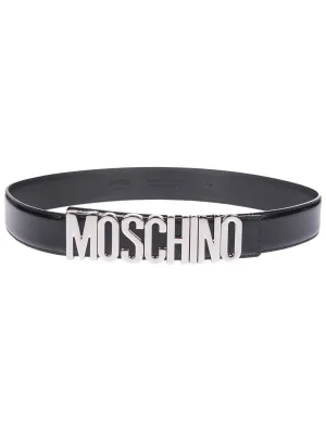 Moschino Logo Lettering Belt