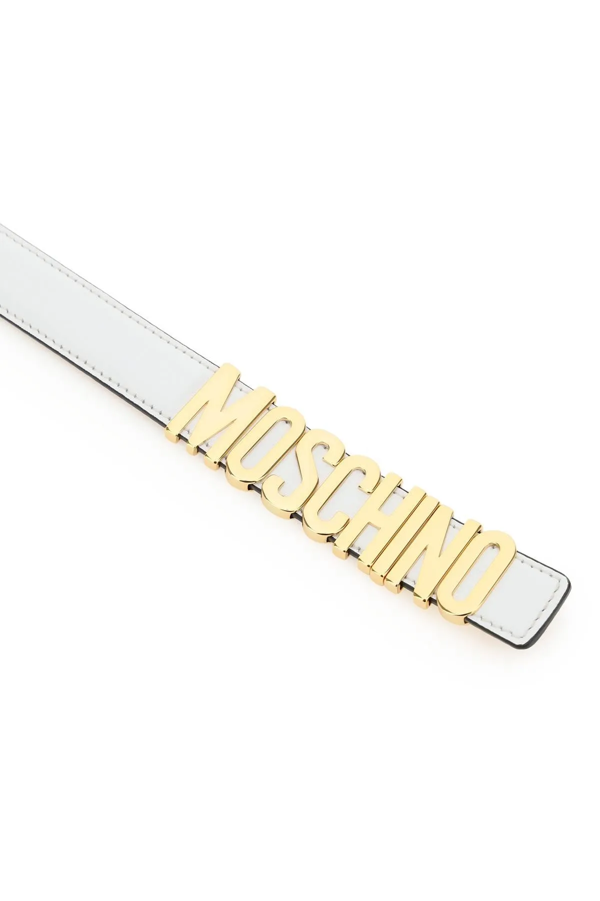 Moschino Logo Plaque Belt