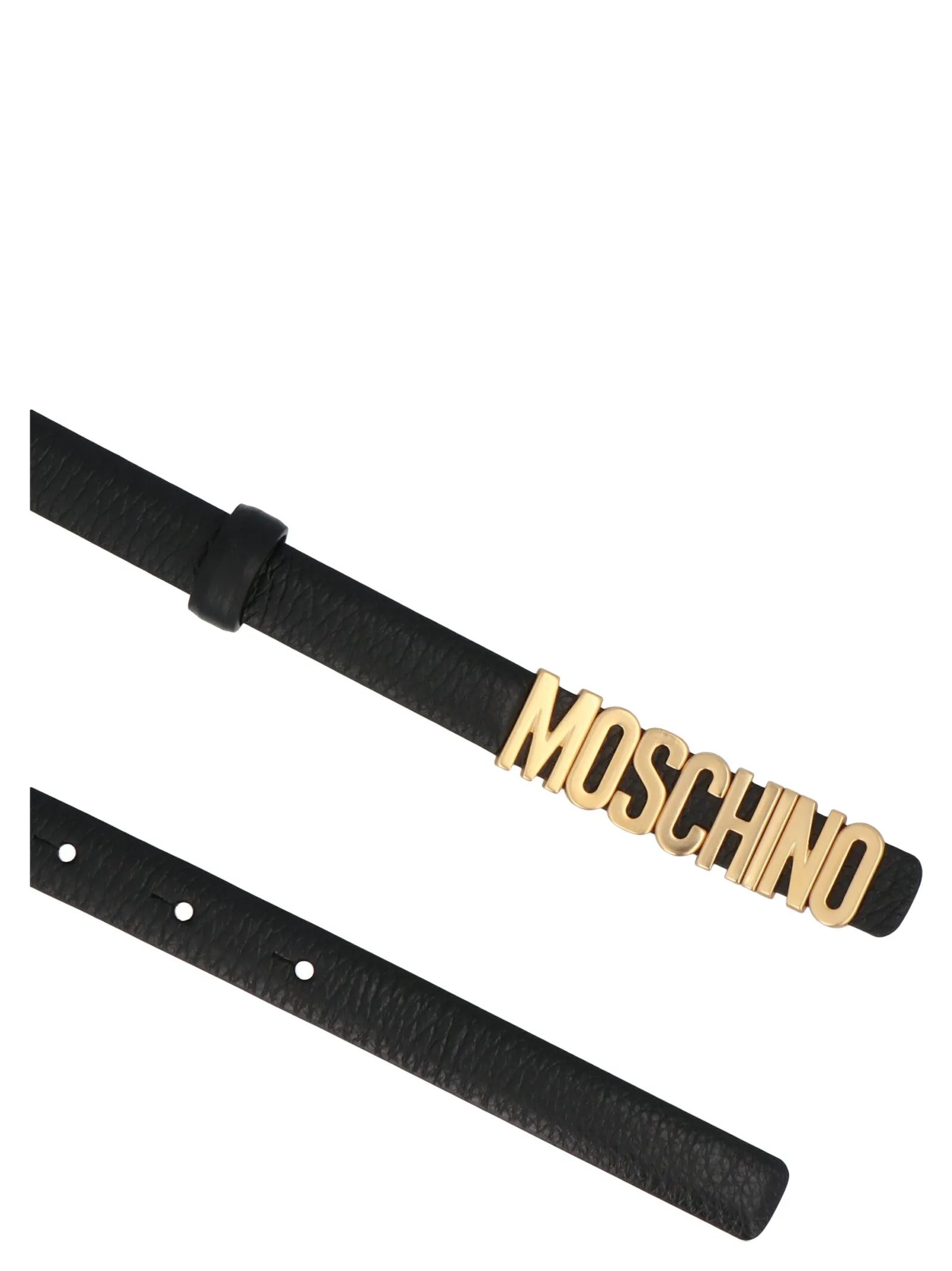 Moschino Logo Plaque Belt