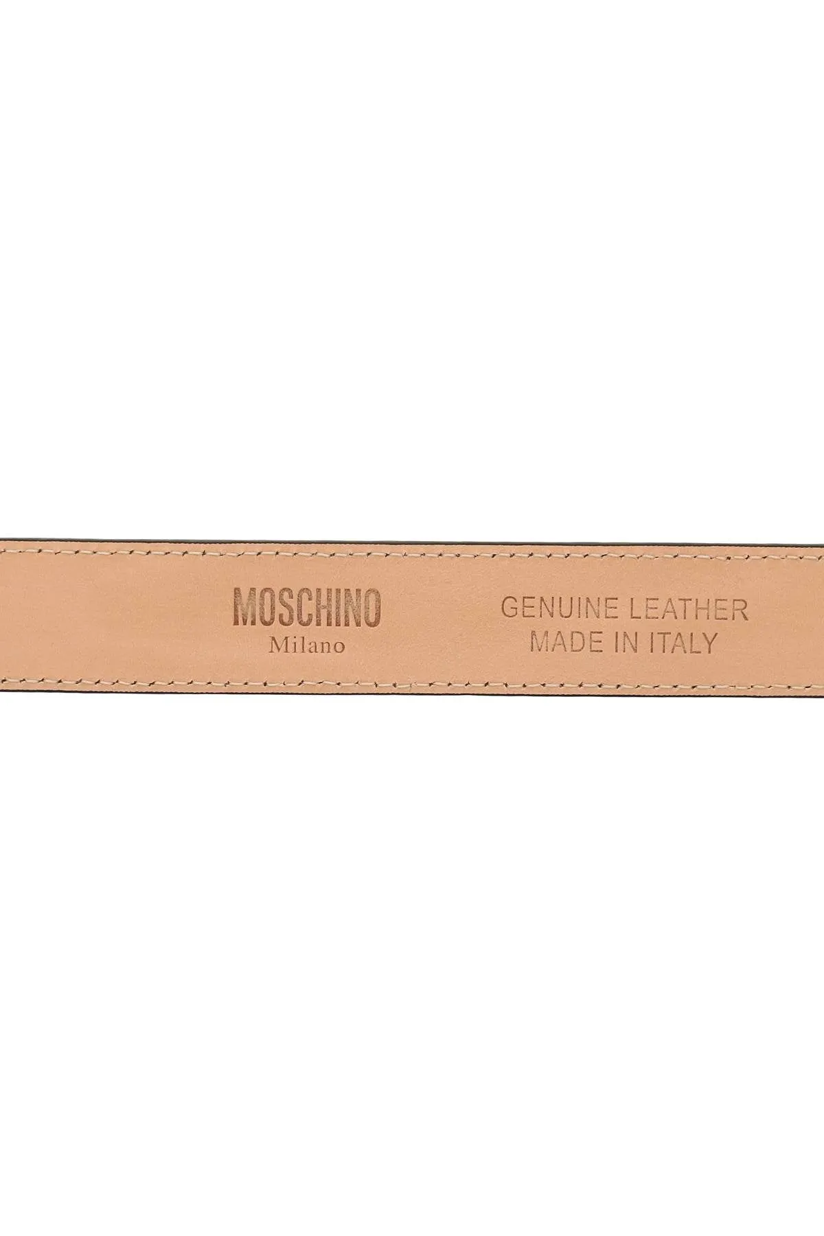 Moschino Logo Plaque Belt