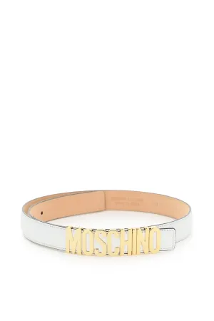Moschino Logo Plaque Belt