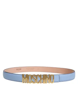 Moschino Logo Plaque Belt