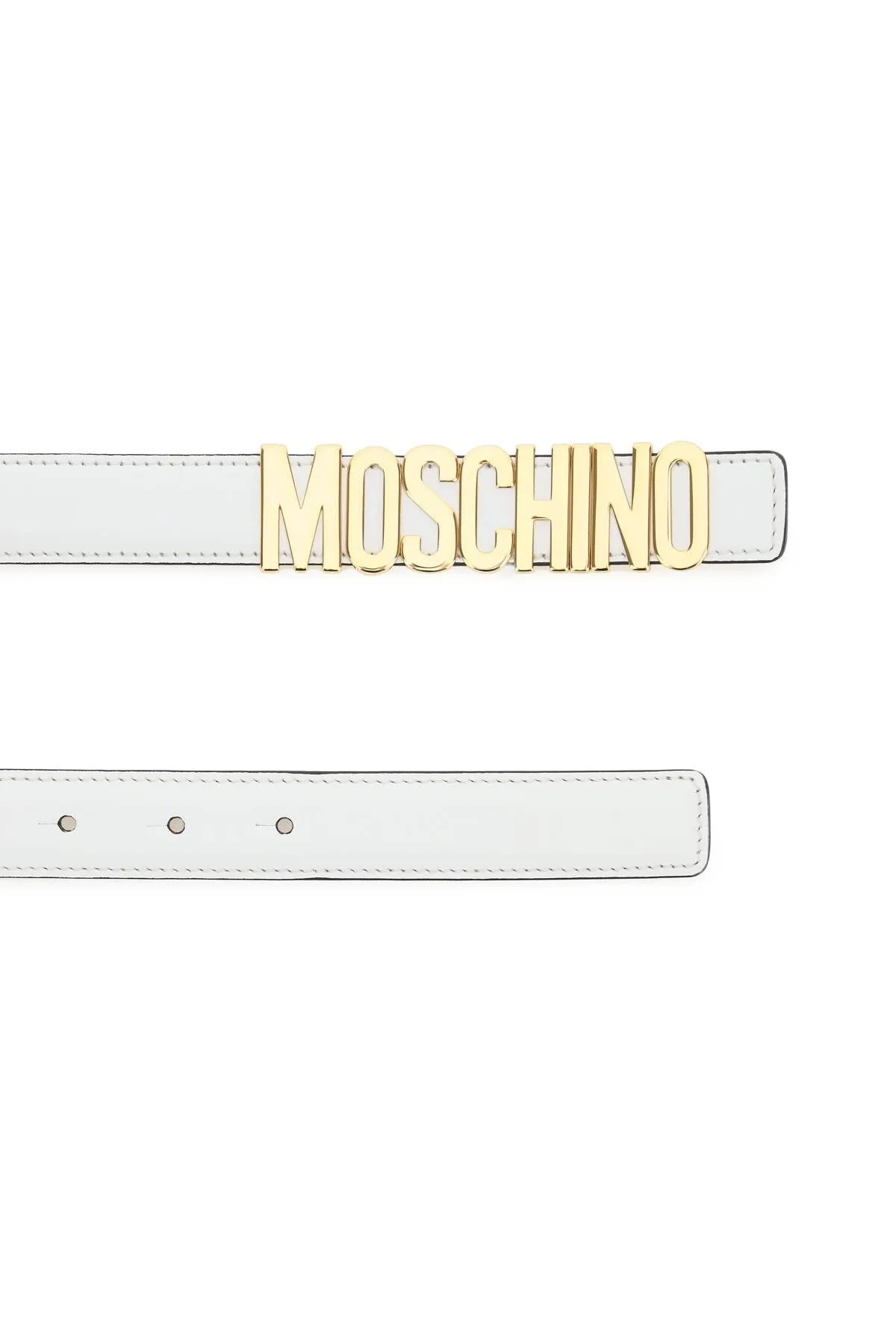 Moschino Logo Plaque Belt