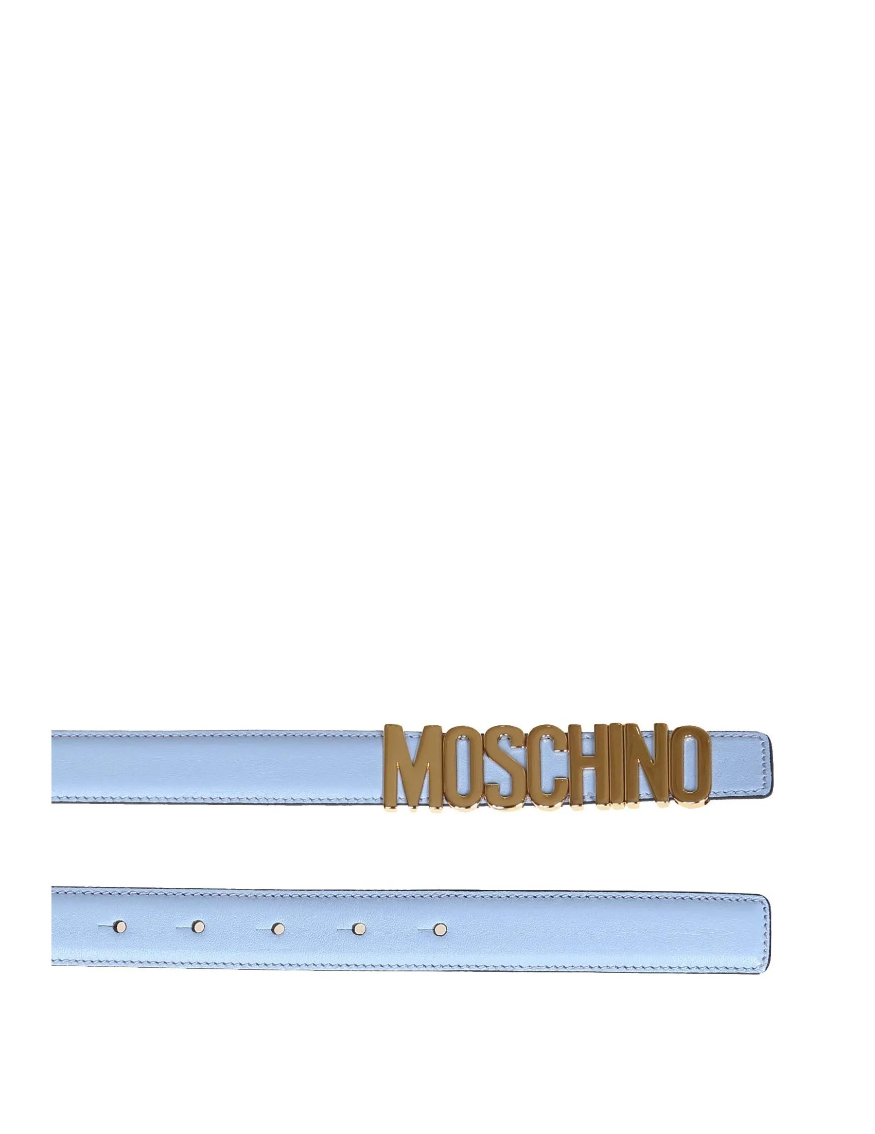 Moschino Logo Plaque Belt