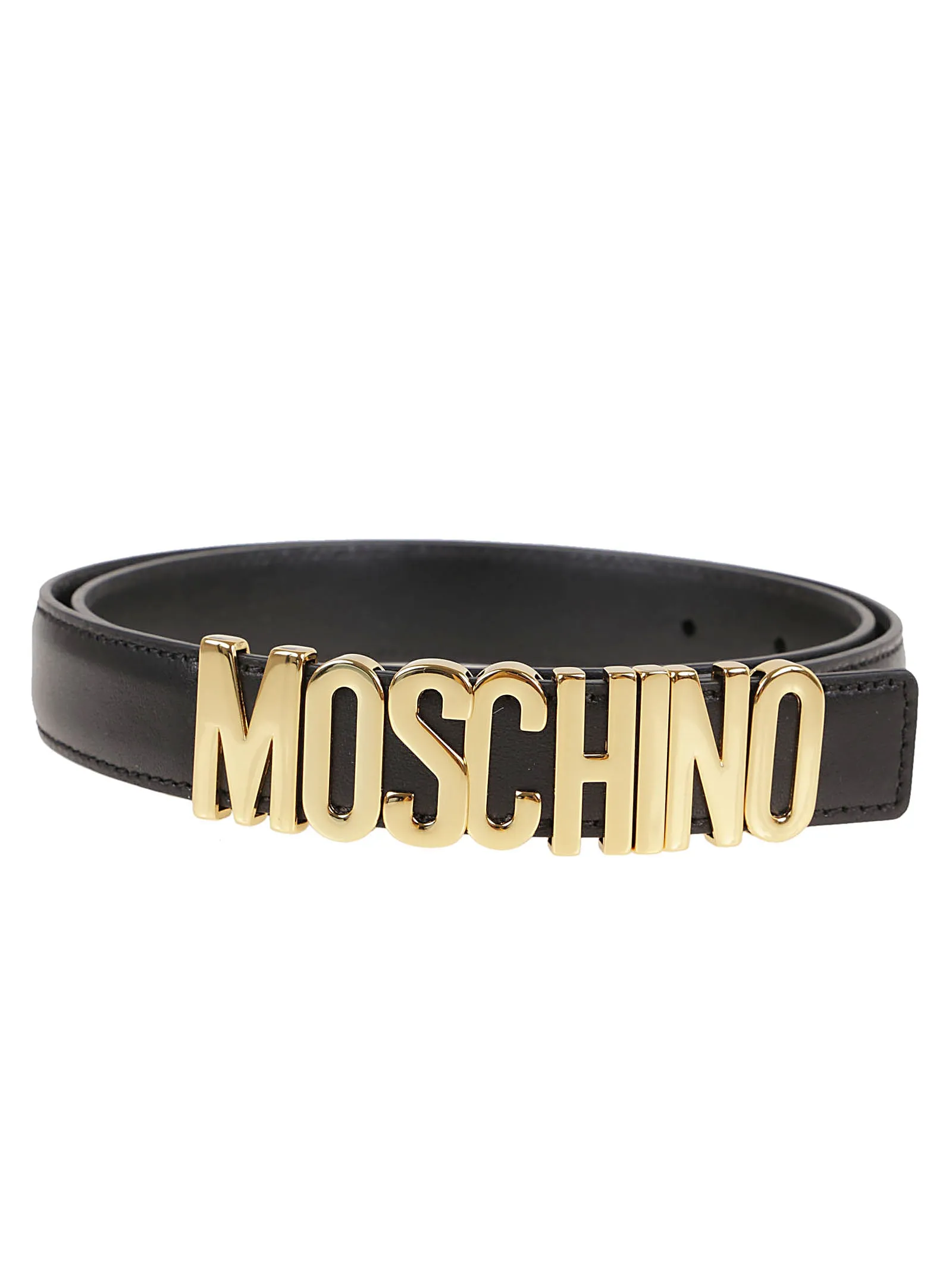 Moschino Logo Plaque Belt