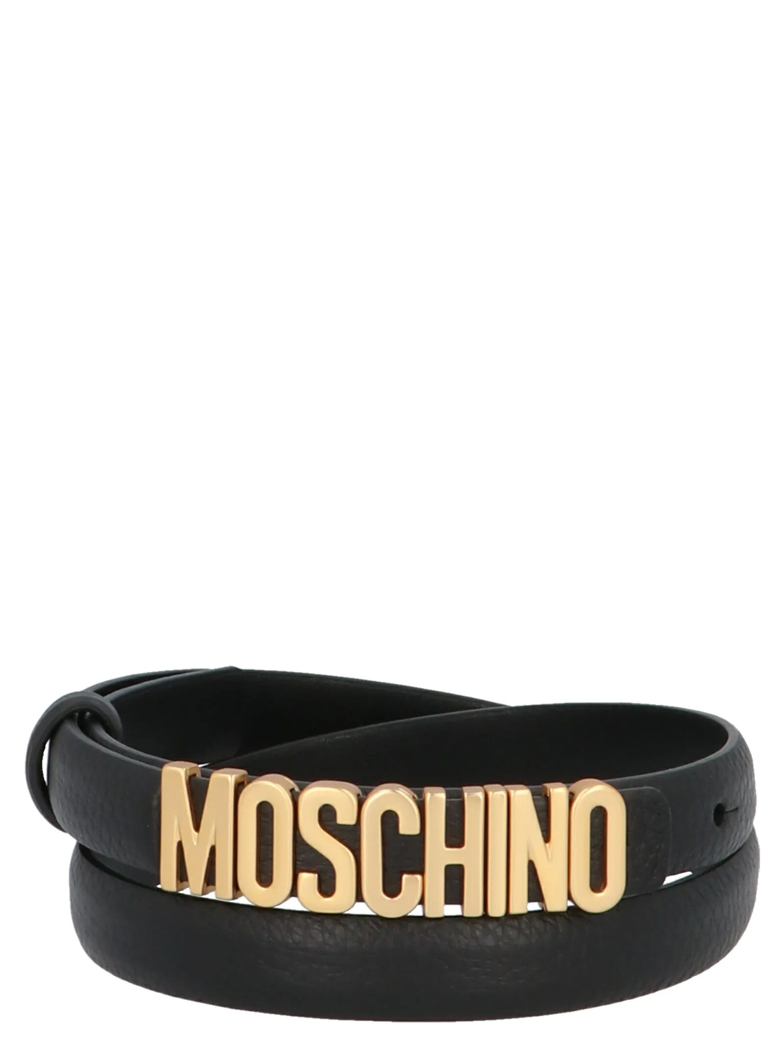Moschino Logo Plaque Belt