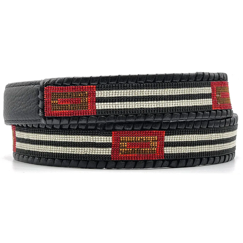 Navajo Chief's Blanket Beaded Belt