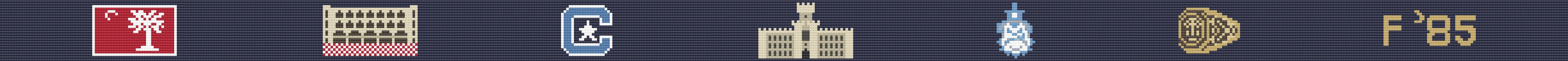 Personalized - The Citadel Hand-stitched Needlepoint Belt - Officially Licensed