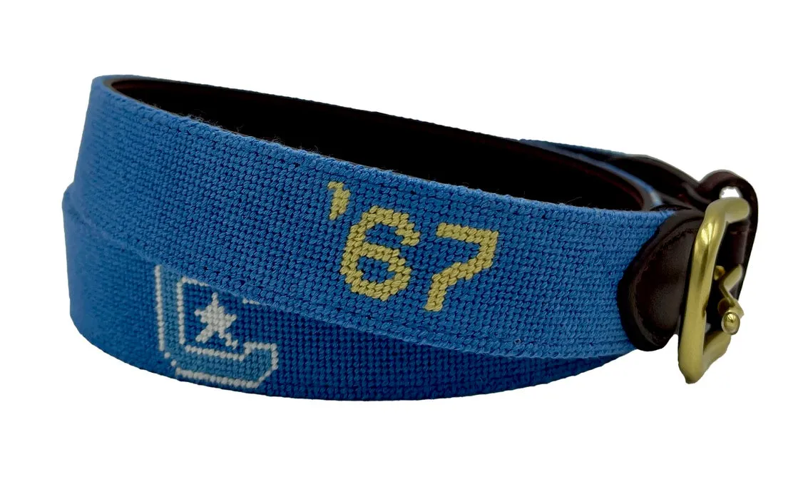 Personalized - The Citadel Hand-stitched Needlepoint Belt - Officially Licensed