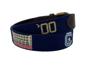 Personalized - The Citadel Hand-stitched Needlepoint Belt - Officially Licensed