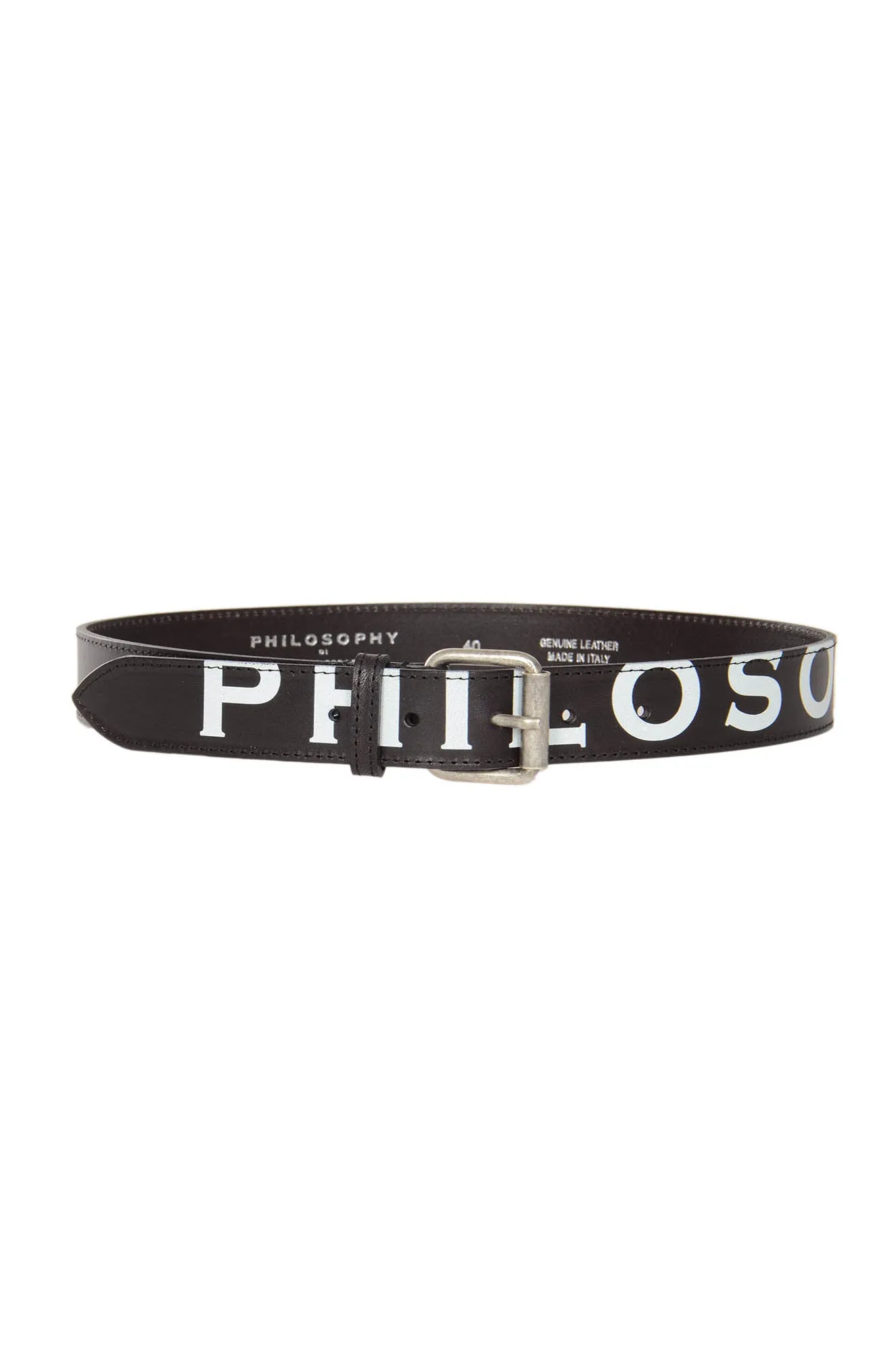 Philosophy Di Lorenzo Serafini Logo Printed Buckle Belt