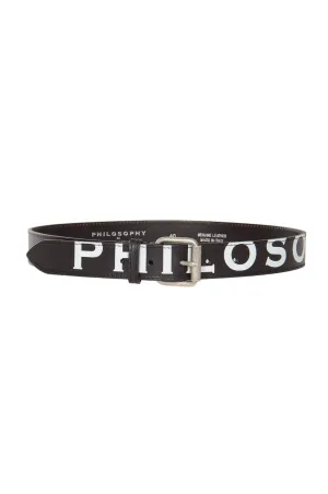 Philosophy Di Lorenzo Serafini Logo Printed Buckle Belt