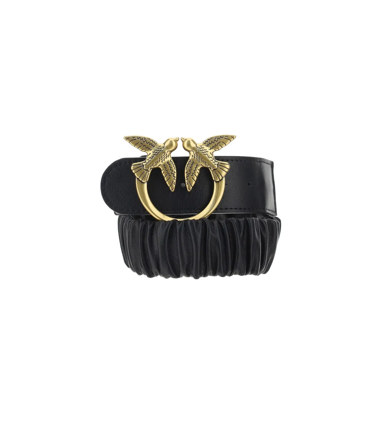 Pinko Gathered Love Birds Belt