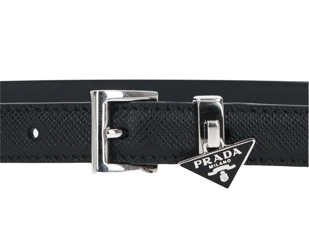 Prada Logo Plaque Belt