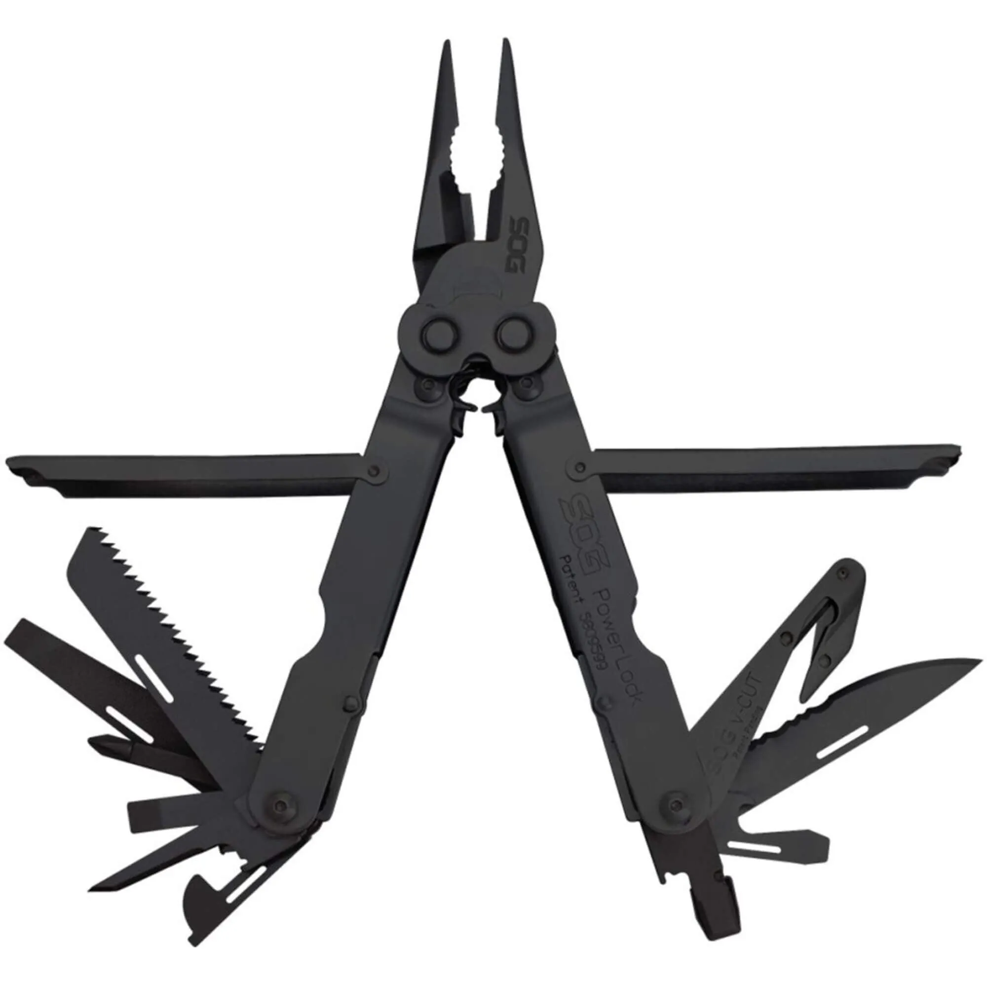 SOG Scissors - Powerlock Eod with V-Cutter Black Oxide with Nylon Sheath | B63N-CP