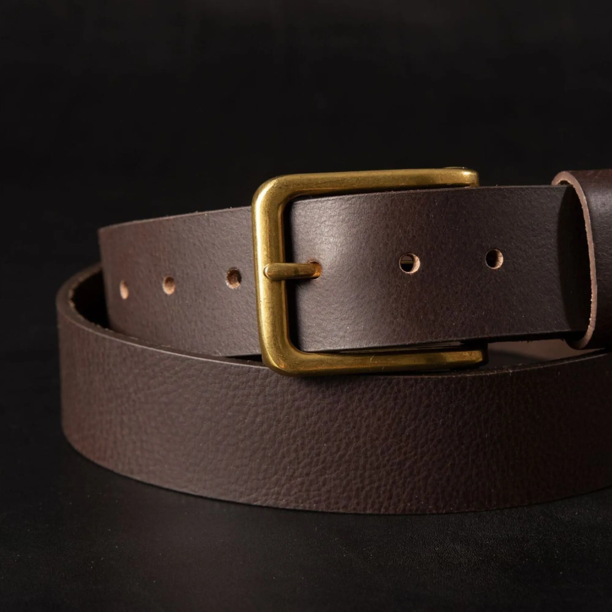 The Alchemist Belt Buckle - Long Semi-Rounded Brass Belt Buckle - 40 mm/ 1.6"