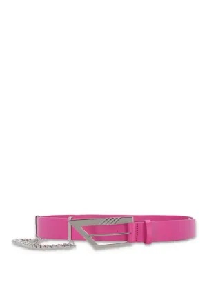 The Attico Chain Embellished Buckle Belt