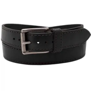 The CARNEGIE Narrow 1.25 Black Leather Belt