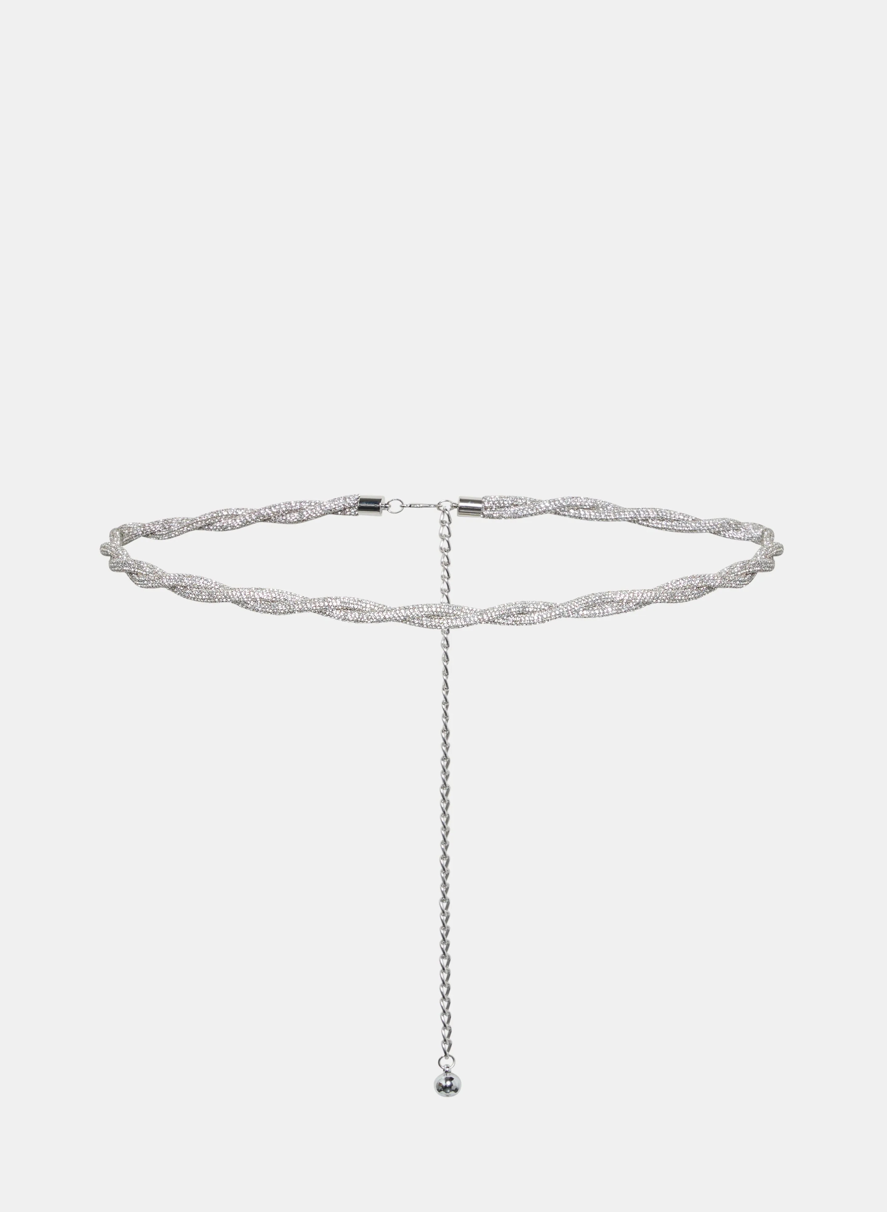 Twisted Crystal Tube Belt - Plus