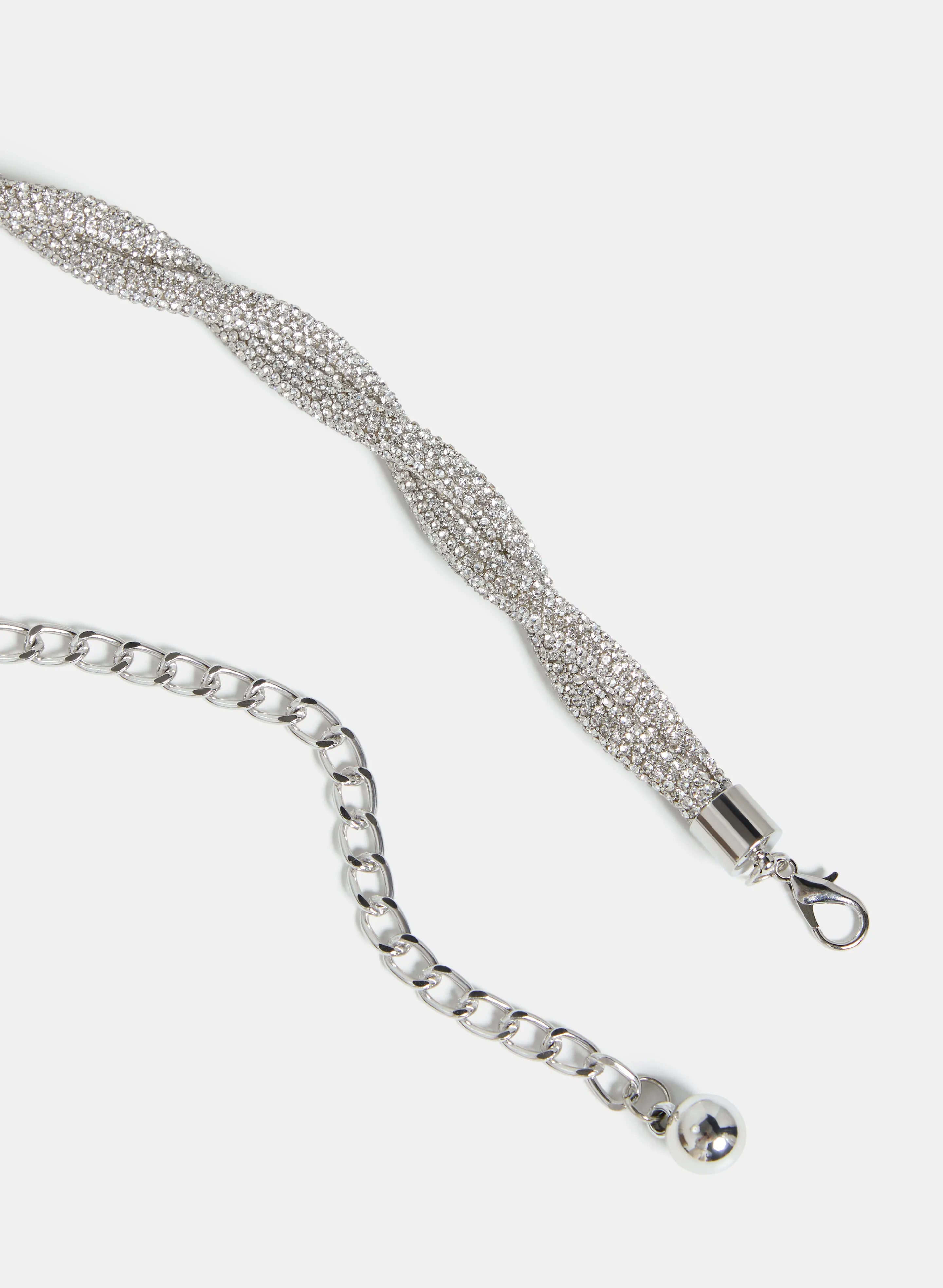 Twisted Crystal Tube Belt - Plus