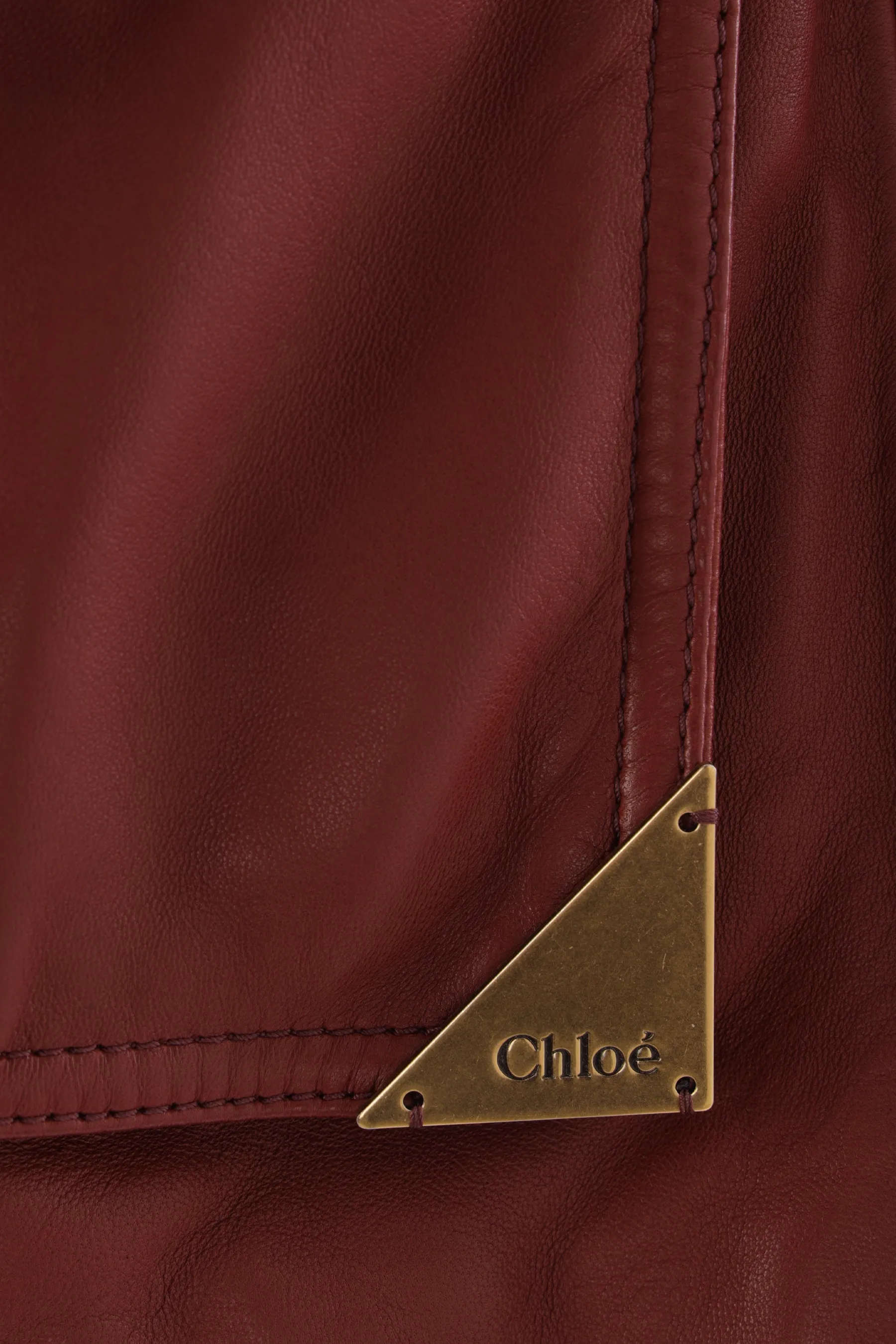 utilitarian vest in leather