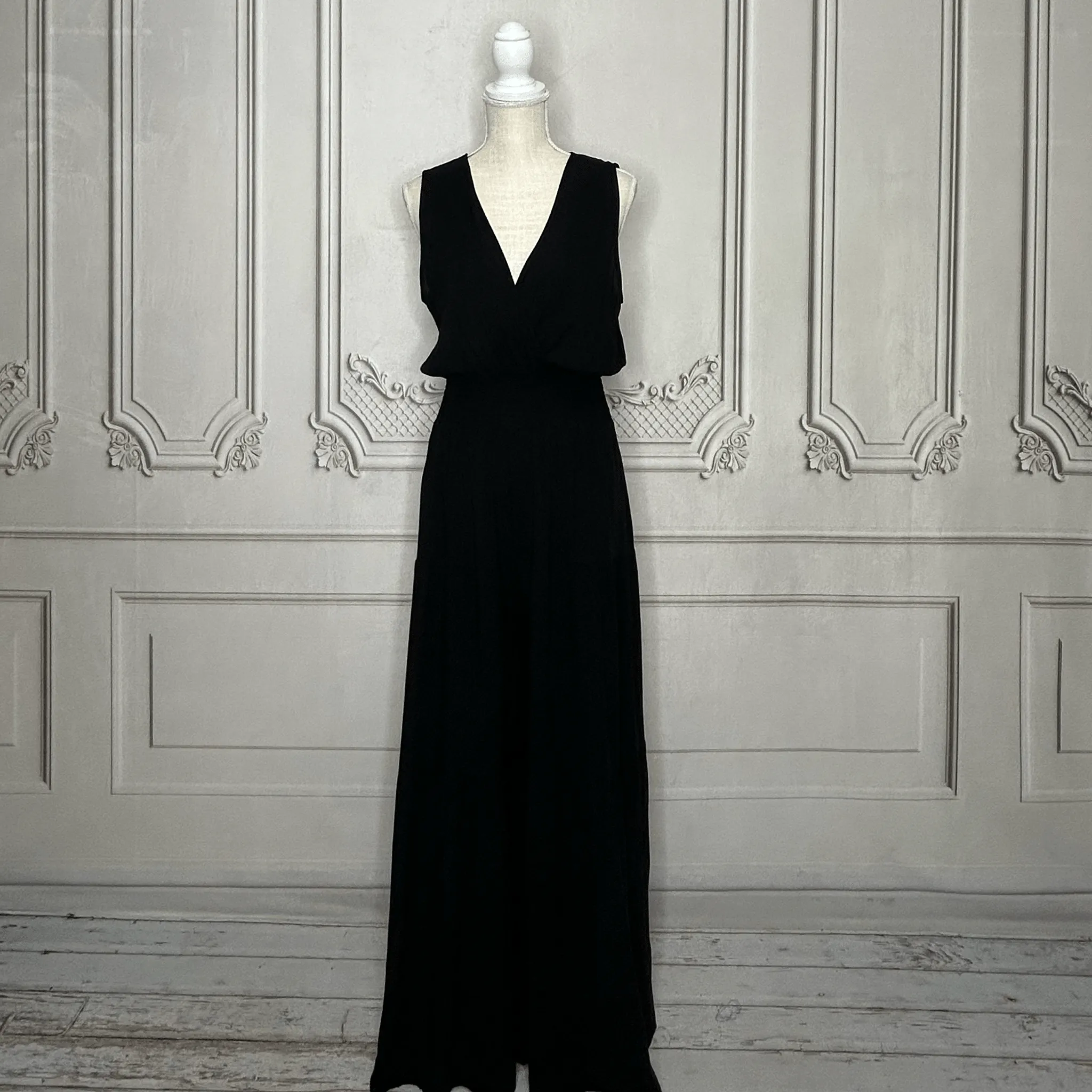 V-Neck Palazzo Jumpsuit