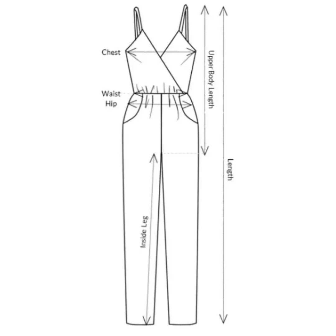 V-Neck Palazzo Jumpsuit