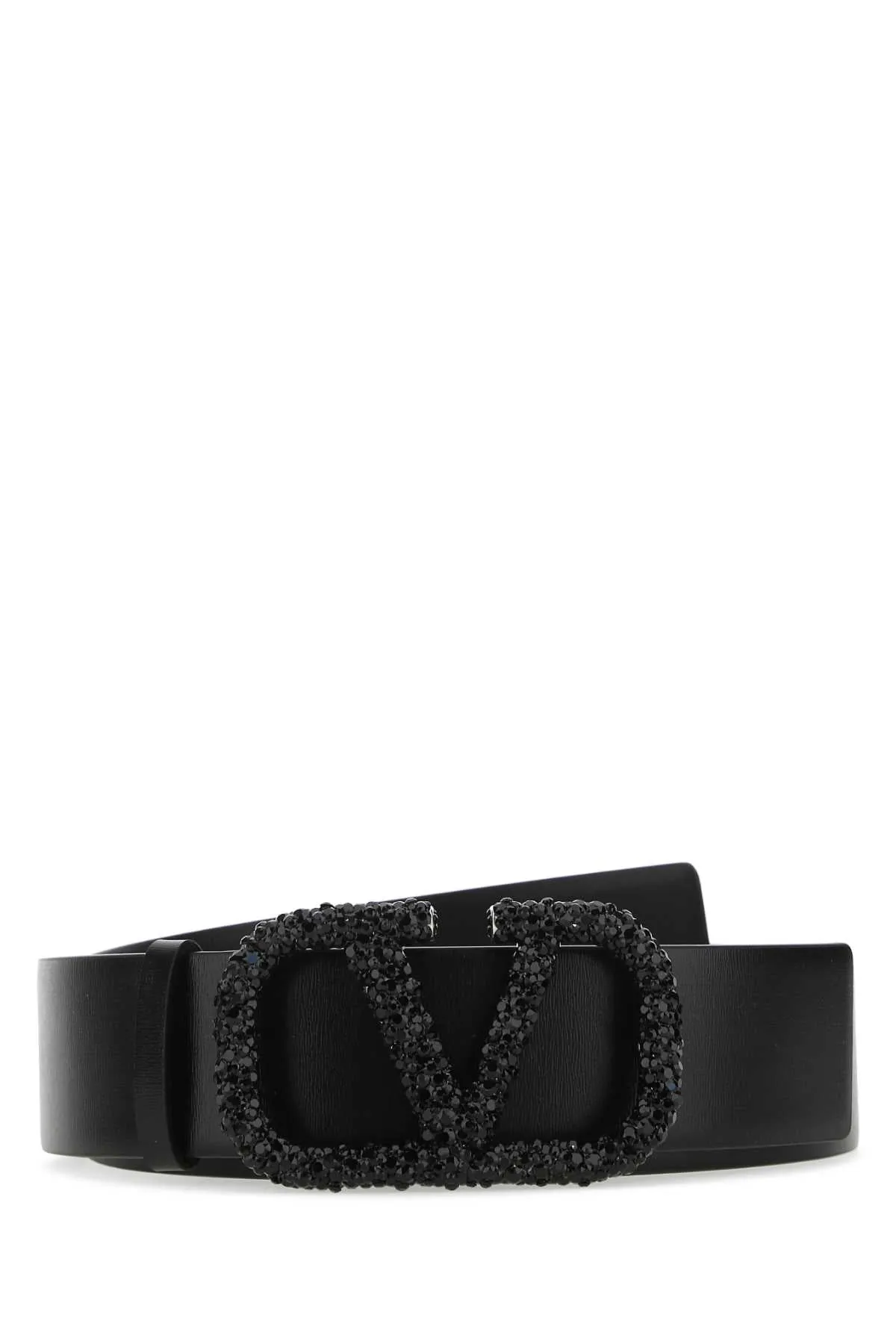 Valentino VLogo Embellished Buckle Belt