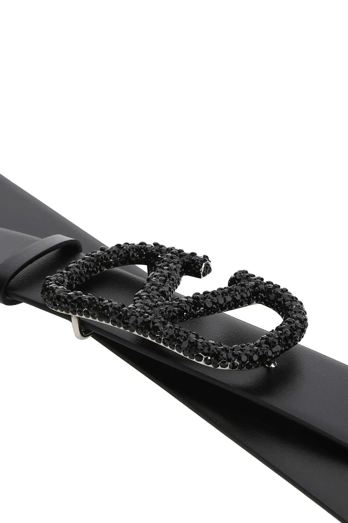 Valentino VLogo Embellished Buckle Belt