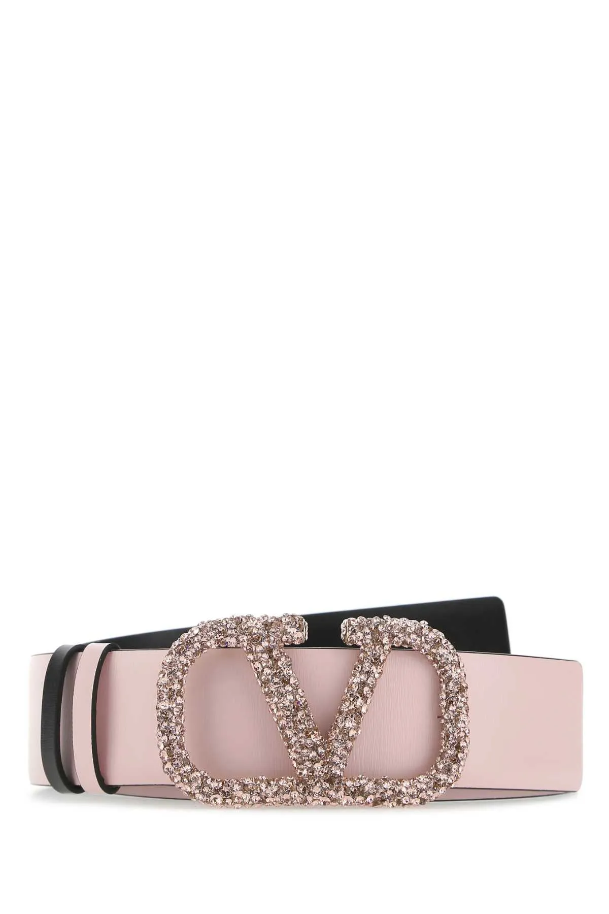 Valentino VLogo Embellished Reversible Buckle Belt 