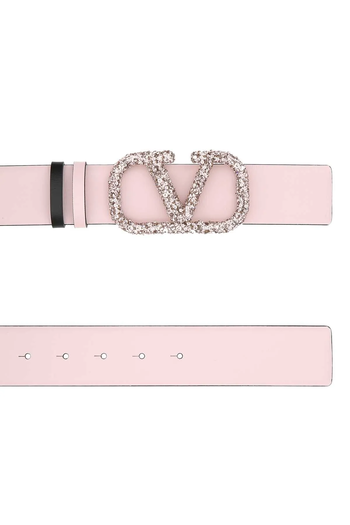 Valentino VLogo Embellished Reversible Buckle Belt 