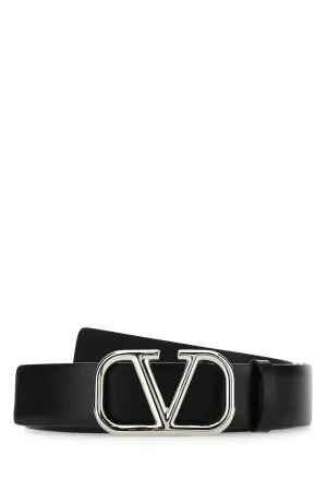 Valentino VLogo Plaque Buckle Belt
