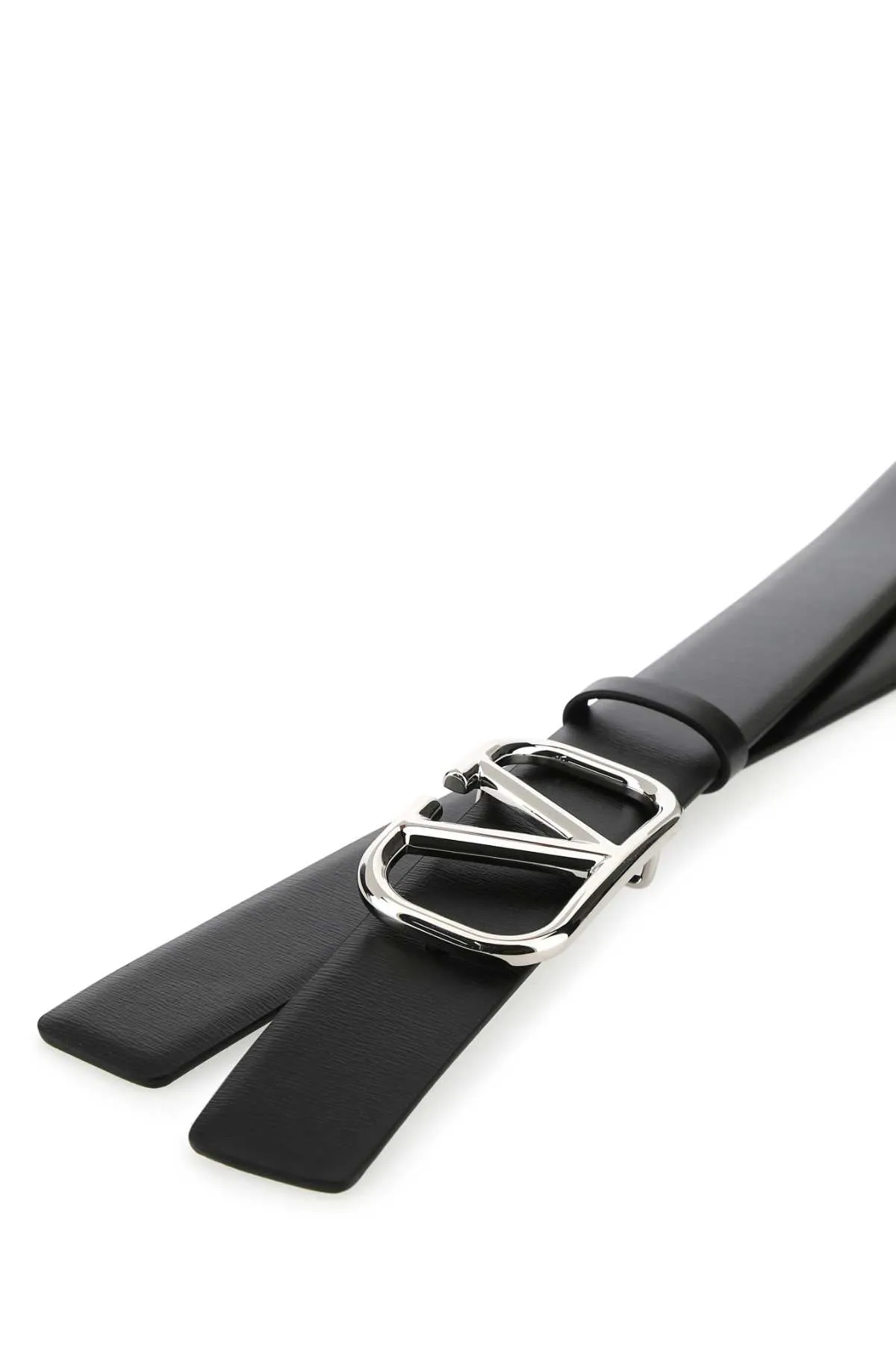 Valentino VLogo Plaque Buckle Belt