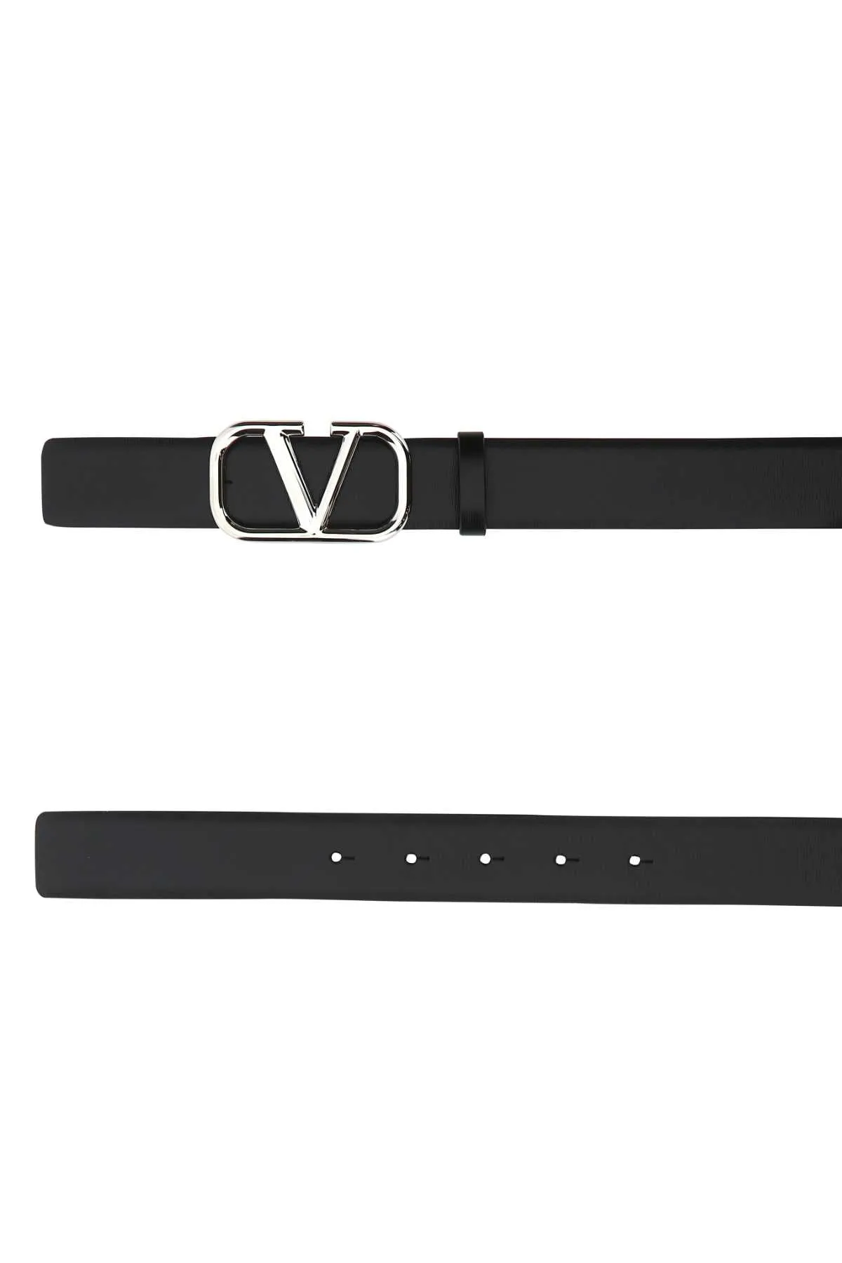 Valentino VLogo Plaque Buckle Belt