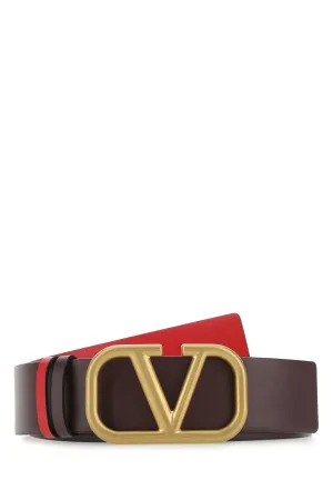 Valentino VLogo Plaque Reversible Belt