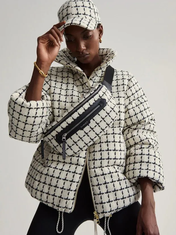 Varley - Roby Belt Bag in Egret Mono Check
