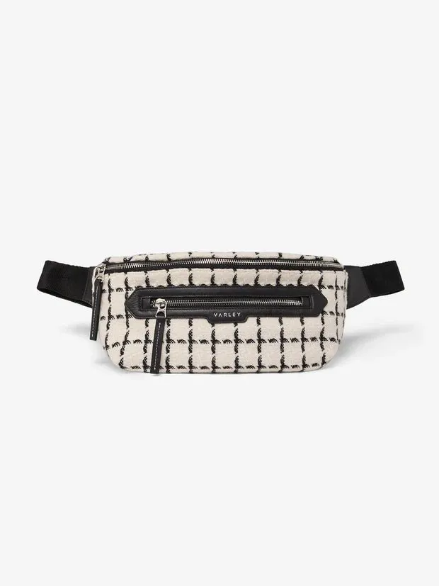 Varley - Roby Belt Bag in Egret Mono Check