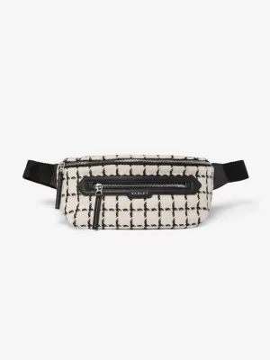 Varley - Roby Belt Bag in Egret Mono Check