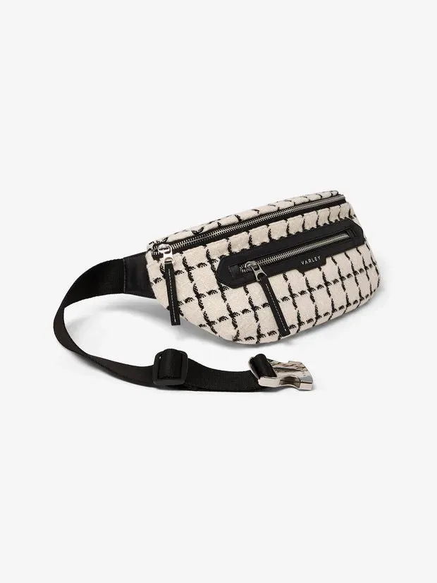 Varley - Roby Belt Bag in Egret Mono Check