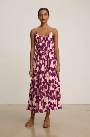 Vealexa Berry Floral Maxi Dress