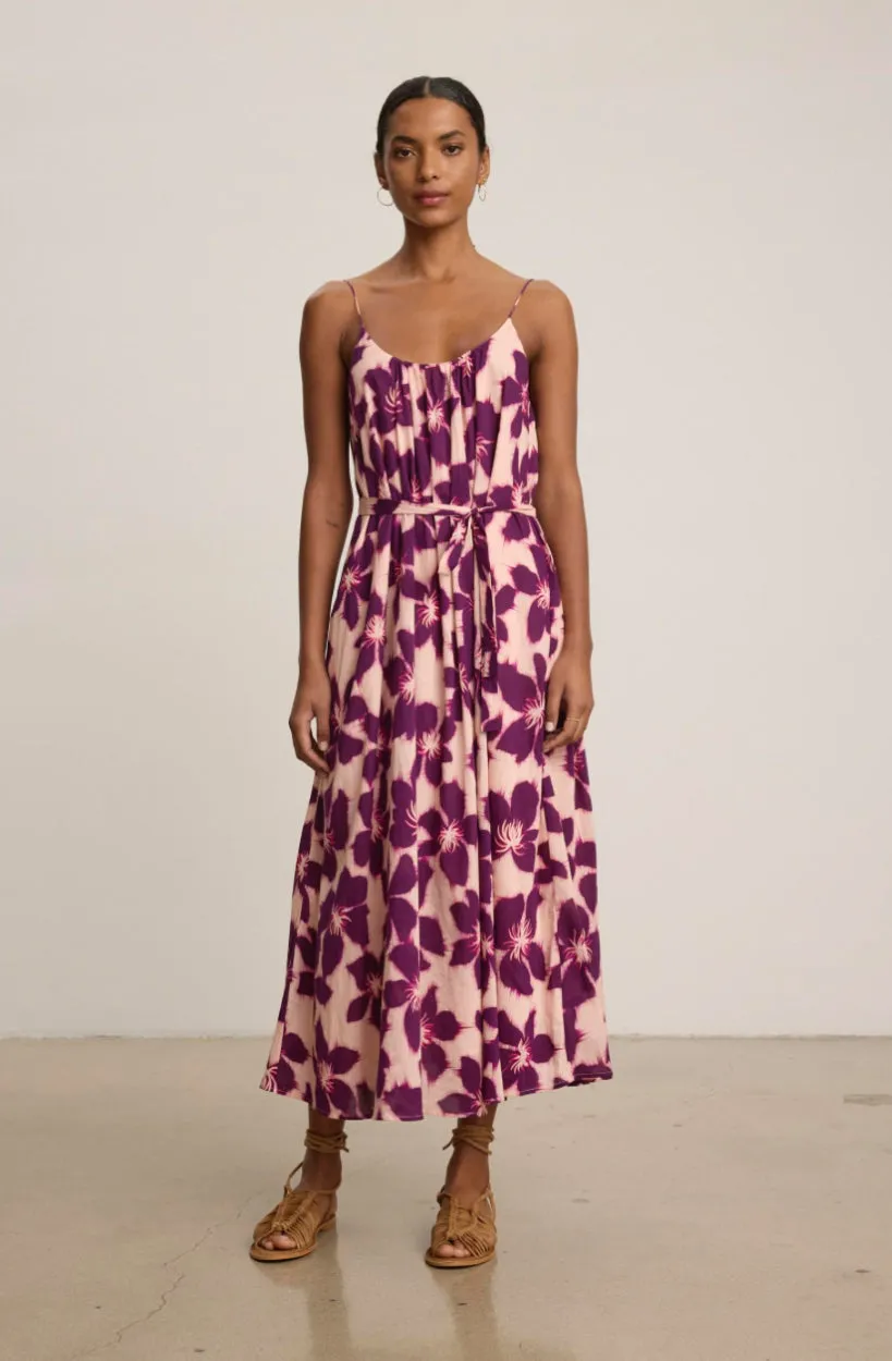 Vealexa Berry Floral Maxi Dress