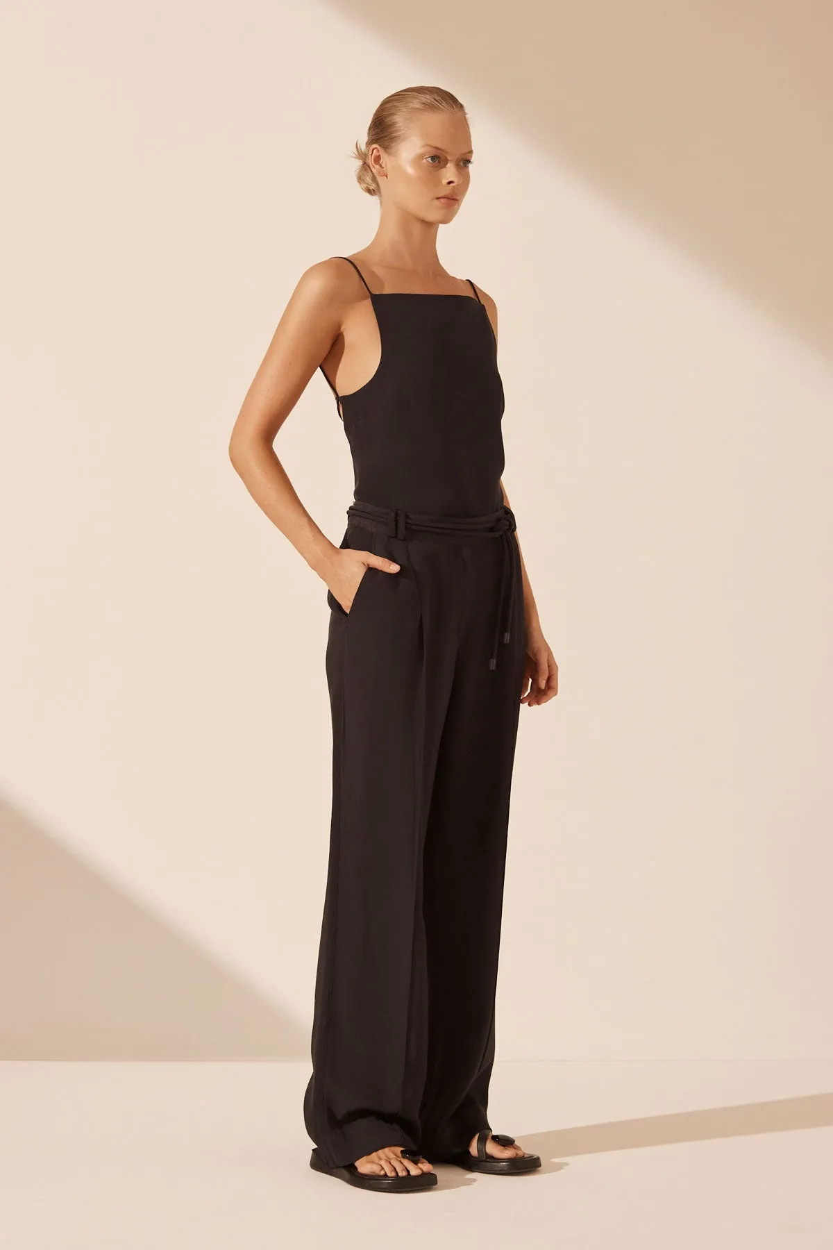 VENTO MID RISE PANT - BLACK
